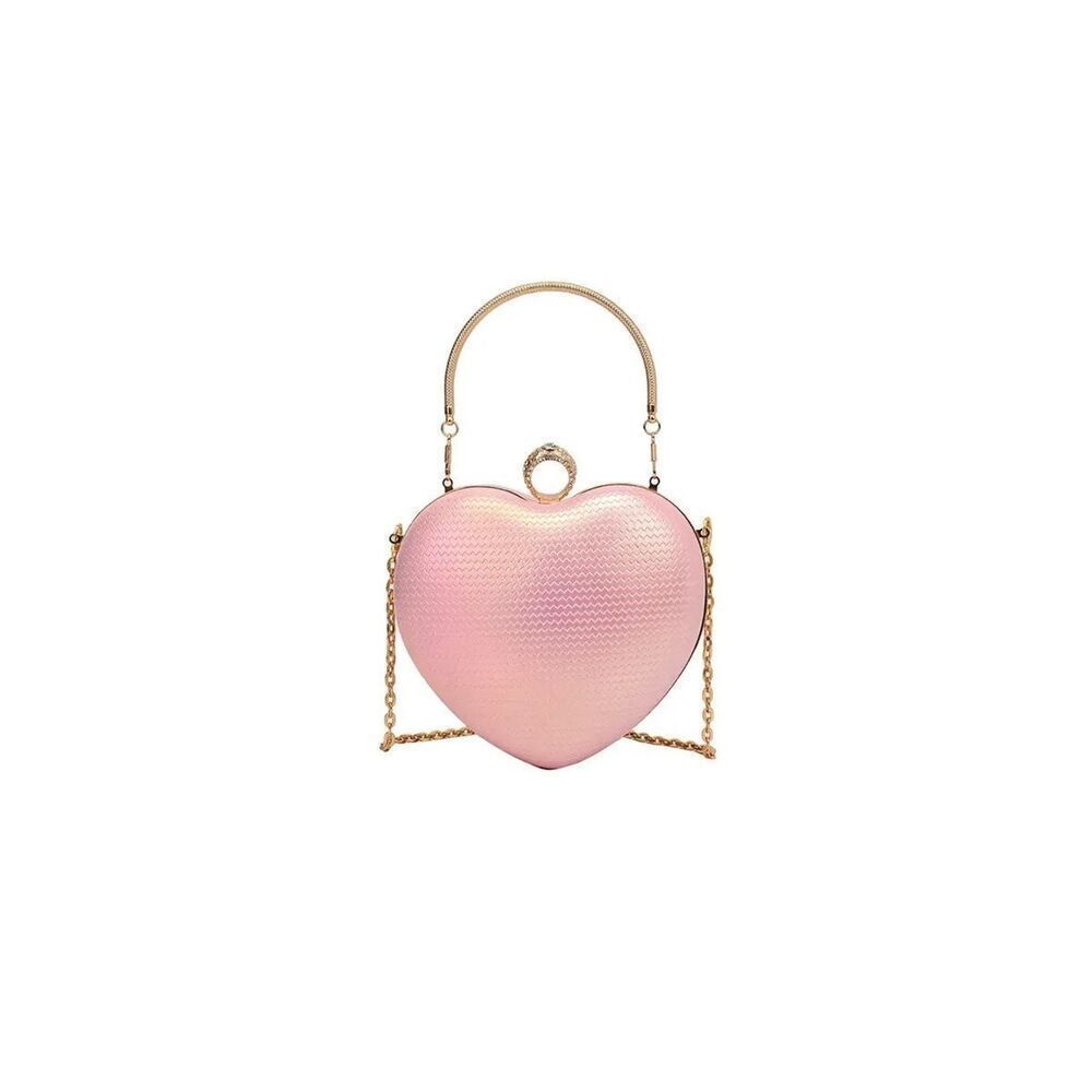Pink iridescent Crossbody handbag purse ￼